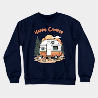 happy camper Crewneck Sweatshirt